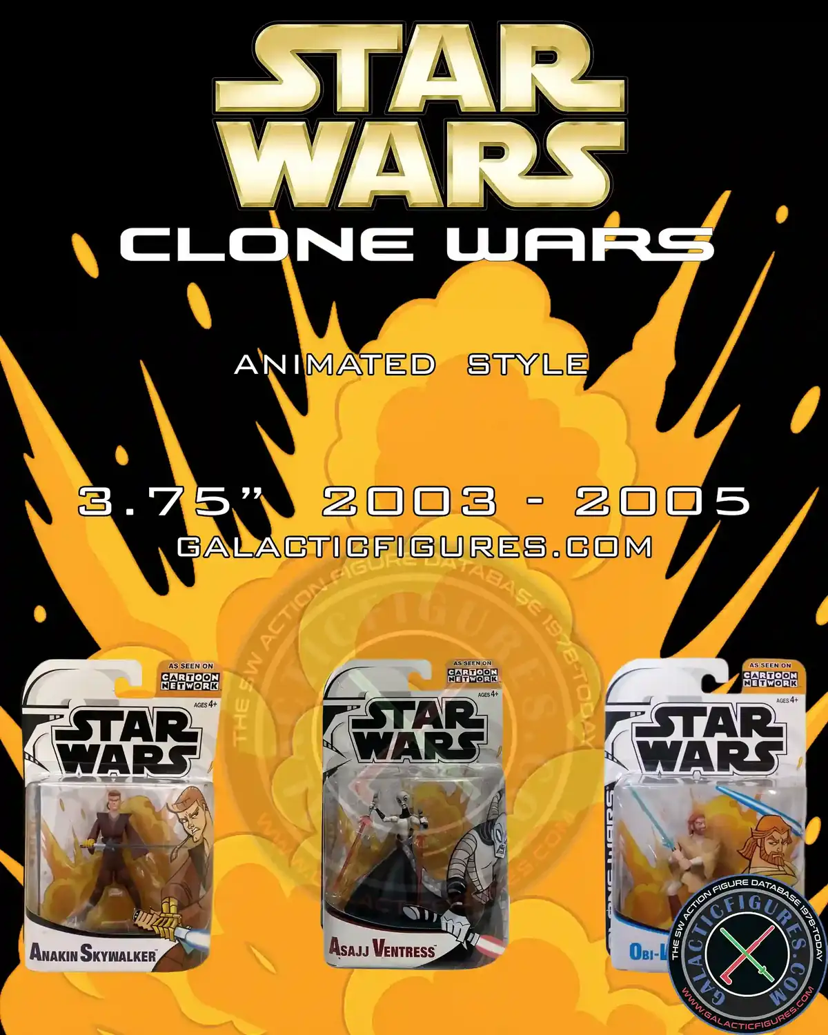 Clone Wars 2D Micro-Series (Animated Style) action figures