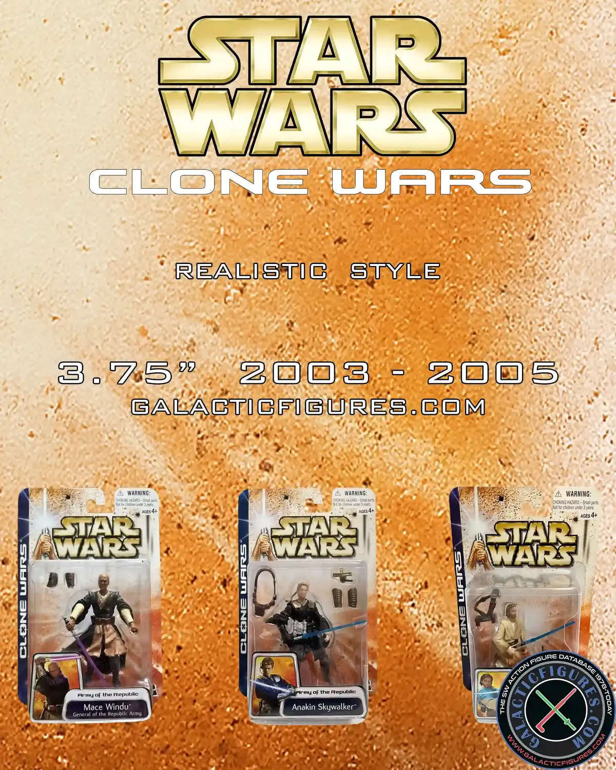 Clone Wars 2D Micro-Series (Realistic Style) action figures