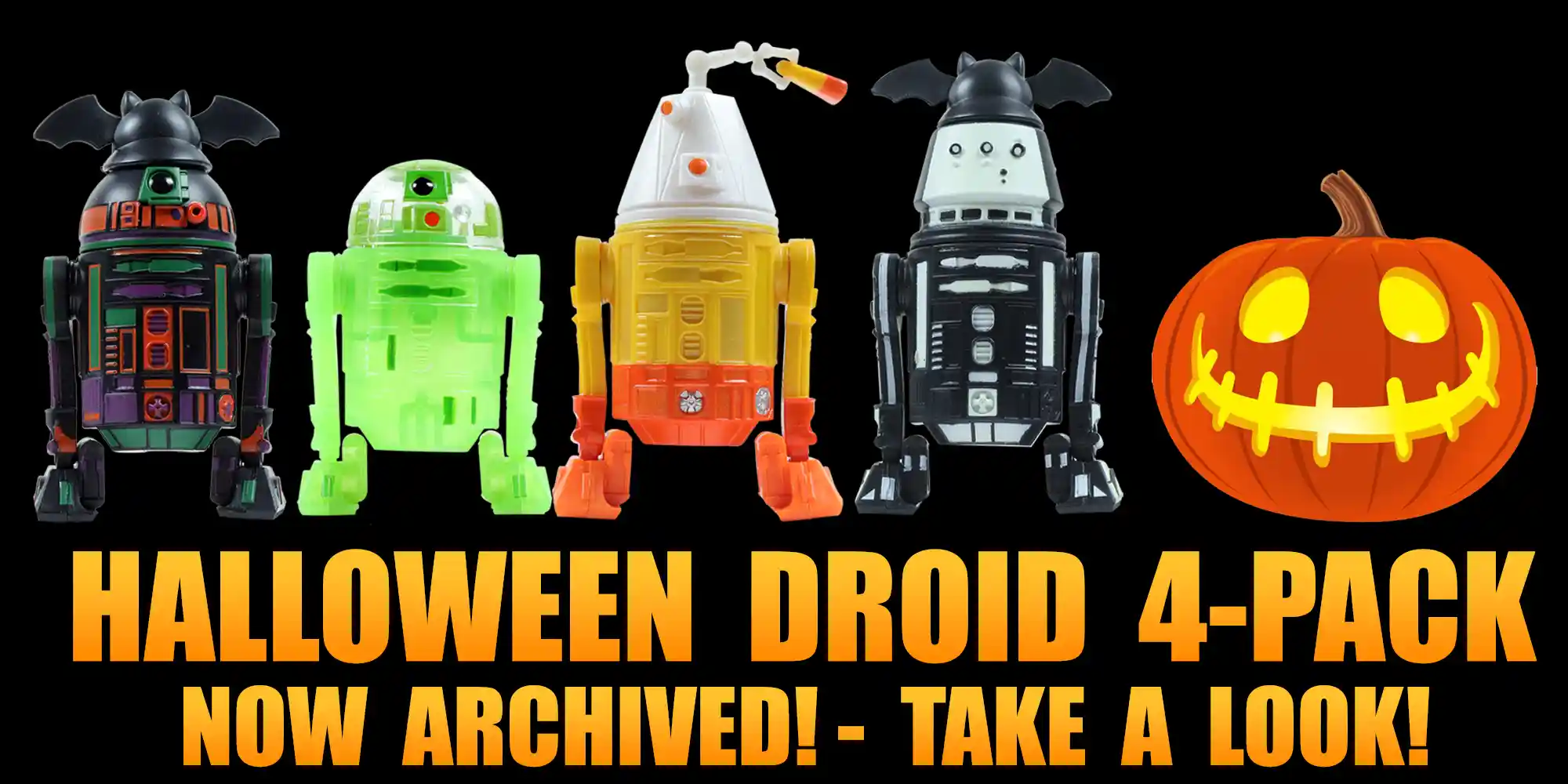 Disney Droid Factory Halloween Droid 4-Pack Archived - Take A Look!